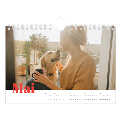 Calendrier photo A5 — Une année audacieuse [couverture]