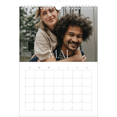 Calendrier photo A4 (20 x 30 cm) — Plus grand que la vie [couverture]