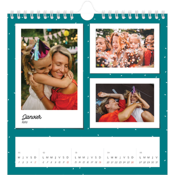Calendrier photo carré — Cliché rétro pop