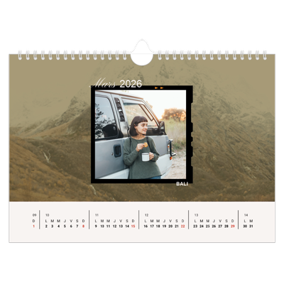 Calendrier photo A4 — Envie d'aventures [Mars]
