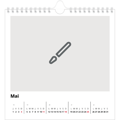 Calendriers annuels carré — Créez votre produit [couverture]
