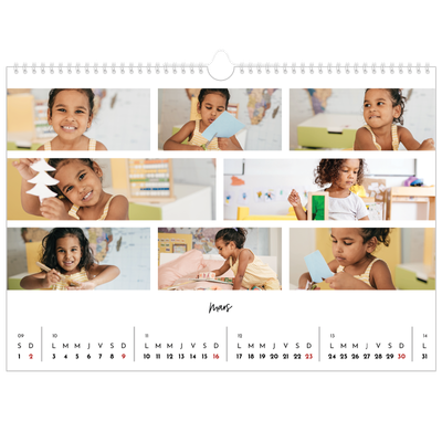 Calendrier photo A3 — Arrangements photo [Mars]