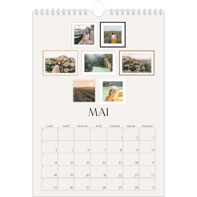 Calendrier photo A4 (20 x 30 cm) — Galerie de mur photo [couverture]