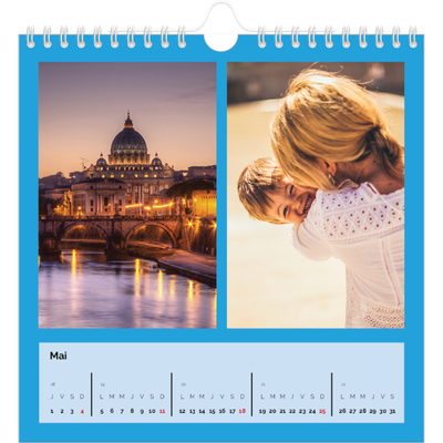 Calendriers annuels carré — Panel de couleur [couverture]