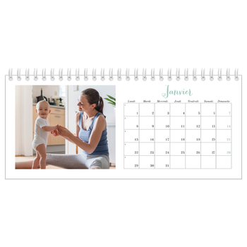 Calendrier de bureau — Bienvenu au monde