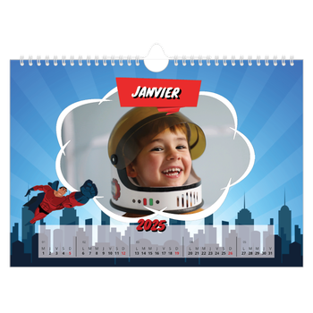 Calendrier photo A4 — Bande dessinée