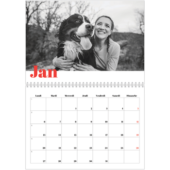 Calendrier photo A4 double — Une année audacieuse