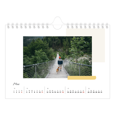 Calendrier photo A5 — Tons neutres [couverture]