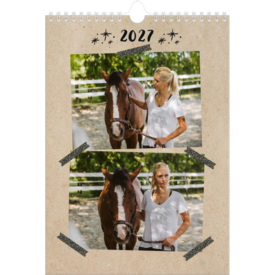 Calendrier photo A4 (20 x 30 cm) — Scrapbooking [couverture]