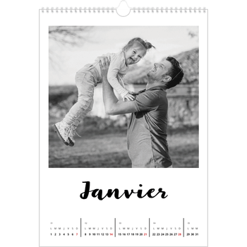 Calendrier photo A3 — Fait Main