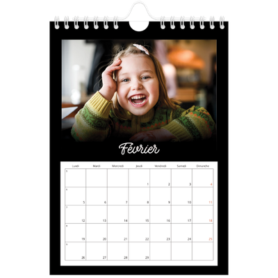 Calendrier photo A5 — Diapositive [Février]