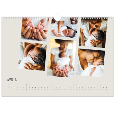 Calendrier photo A3 — Souvenirs en mouvement [Avril]