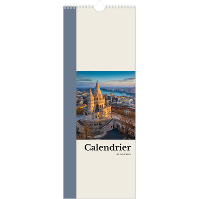 Calendrier mural long  — Vues du monde [couverture]