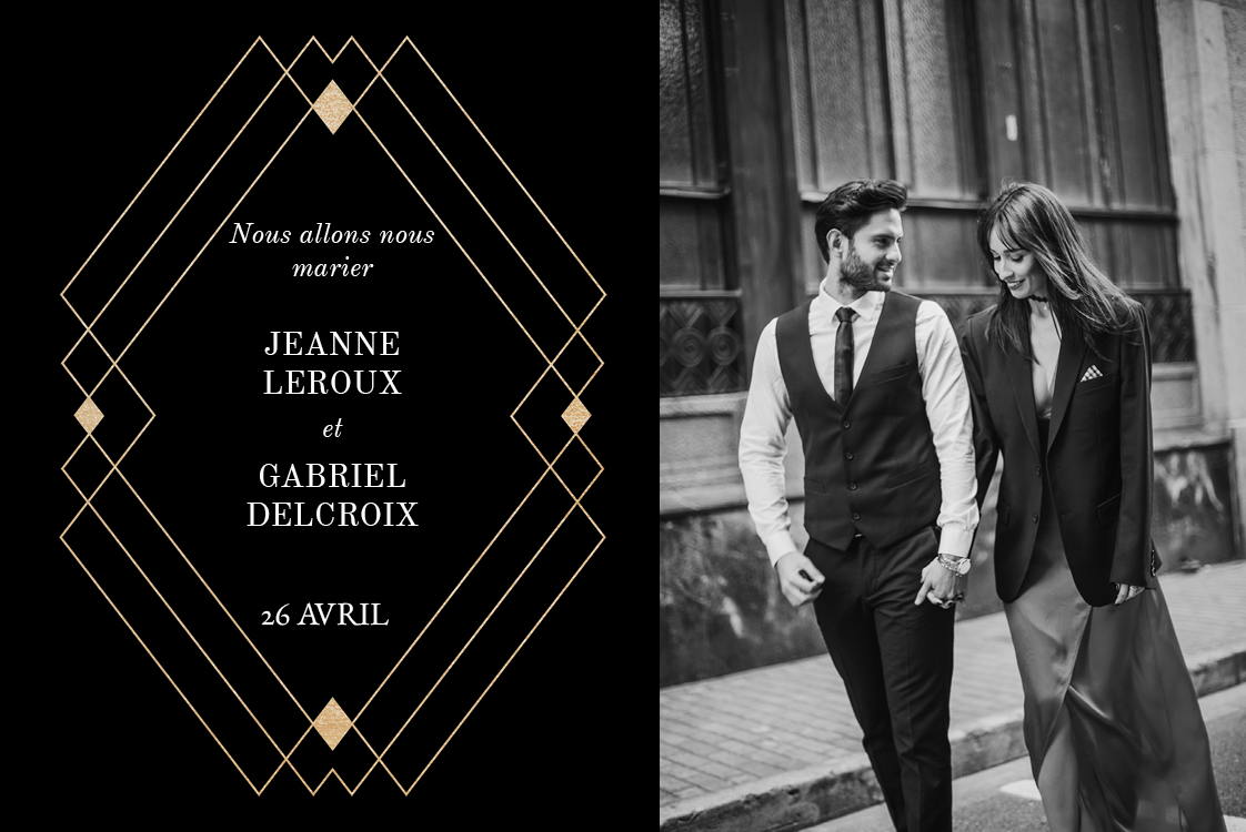 Cartons d'invitation — Art déco