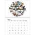 Calendrier photo A4 double (30 x 40 cm) — Formes et collage [Janvier]