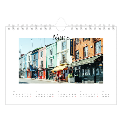 Calendrier photo A5 — Mon carnet de voyage [Mars]