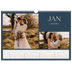 Calendrier photo A3 — Ardoise et sérifs [Janvier]