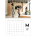 Calendrier photo A4 double (30 x 40 cm) — Projecteur sur les lettres [Mars]