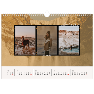 Calendrier photo A3 — Envie d'aventures [couverture]