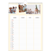 Calendrier familial A4 — Agenda moderne - Famille de 3 [Mars]