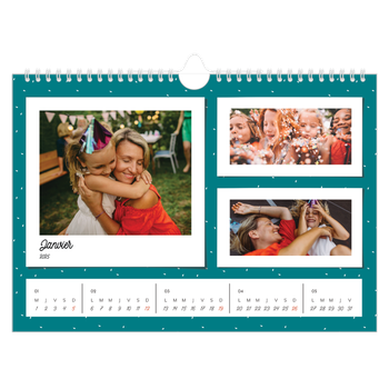 Calendrier photo A4 — Cliché rétro pop