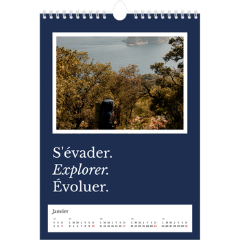 Calendrier photo A4 — Terre éditoriale