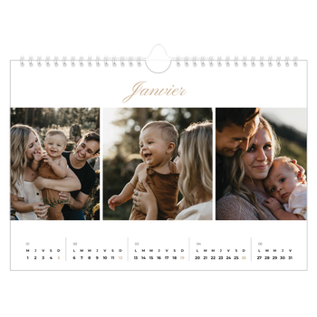 Calendrier photo A4 — Diaporama