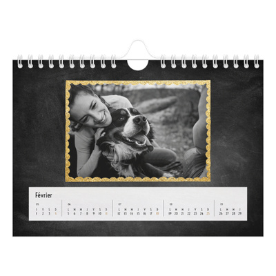 Calendrier photo A5 — Paillete et ardoise [Février]
