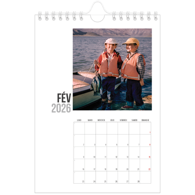 Calendrier photo A5 — Texte abrégé [Février]
