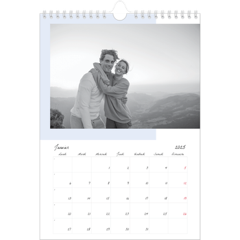 Calendrier photo A4 — Écrans de couleur