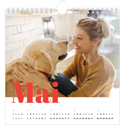 Calendriers annuels carré — Une année audacieuse [couverture]