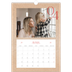 A3 Calendrier annuel — Touches de rouge [Avril]