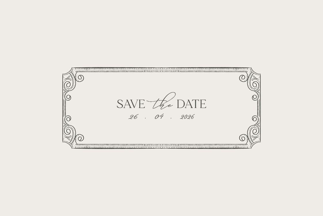 Save the date — Sombre élégance