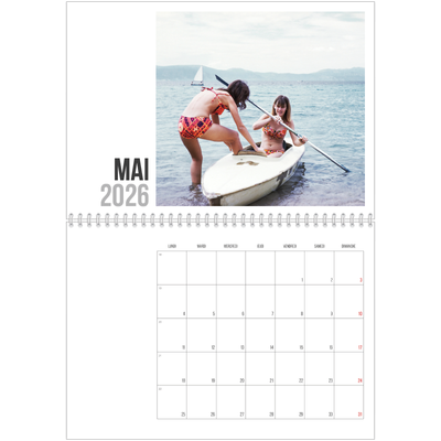 Calendrier photo A4 double (30 x 40 cm) — Texte abrégé [couverture]