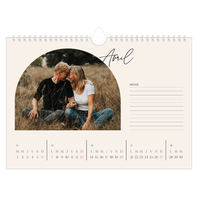 Calendrier photo A4 — Arche de souvenirs [Avril]