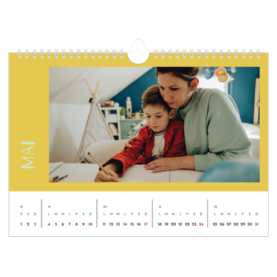 Calendrier photo A4 — Tout en couleurs [couverture]