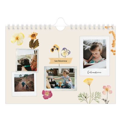 Calendrier photo A5 — Scrapbook vintage [couverture]