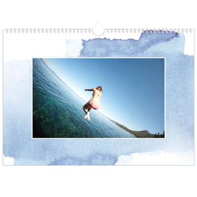 Calendrier photo A3 — Effet aquarelle [couverture]