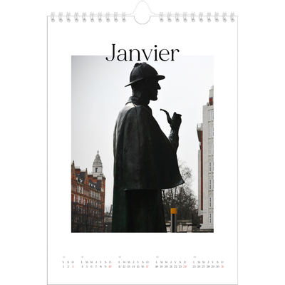 Calendrier photo A4 (20 x 30 cm) — Mon carnet de voyage [Janvier]