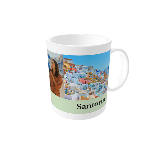 Mug personnalisé — Vues de Santorin