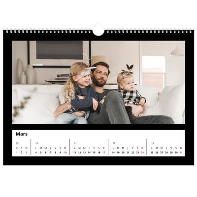 Calendrier photo A3 — Bodures noires [Mars]