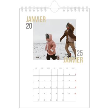 Calendrier photo A5 — Type de couple