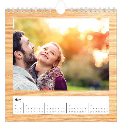 Calendriers annuels carré — Rustique [Mars]