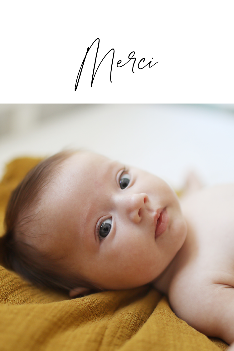 Carte de remerciement — Un petit mot