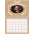 Calendrier photo A4 double (30 x 40 cm) — Kraft et nœud [Janvier]