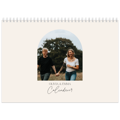 Calendrier photo A4 double (30 x 40 cm) — Arche de souvenirs [couverture]
