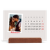 Calendrier de bureau support bois - paysage   — Signature carmin [Février]