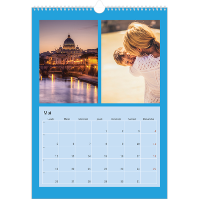 A3 Calendrier annuel — Panel de couleur [couverture]