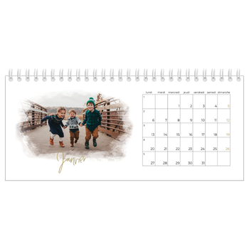 Calendrier de bureau — Effet photo