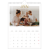 Calendrier photo A4 (20 x 30 cm) — Large texte Doré [Janvier]
